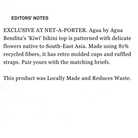 Agua by Agua Bendita Hiedra Mint Green Floral Bikini S Bottom & M Top - Picture 6 of 11